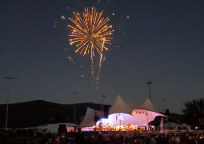 Festival at Sandpoint fireworks over concert stage